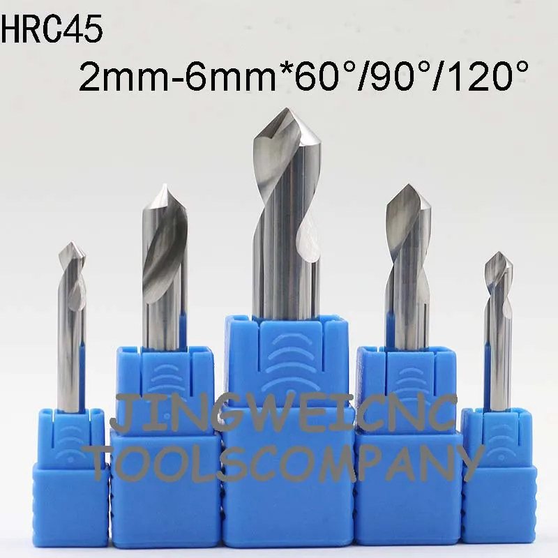 HRC 45 Tungsten Carbide NC Spot Drill countersink drill bit 2,2.5,3,4,5,6mm with 60degree 90degreee 120degree
HRC 45 Tungsten Carbide NC Spot Drill countersink drill bit 2,2.5,3,4,5,6mm with 60degree 90degreee 120degree
