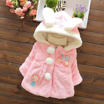 Baby Parka Plus Thick Baby Girls Cute Rabbit Ears Snow Wear Infant Girls Outerwear Coat Single-breasted Toddler Girls Clothing
Baby Parka Plus Thick Baby Girls Cute Rabbit Ears Snow Wear Infant Girls Outerwear Coat Single-breasted Toddler Girls Clothing