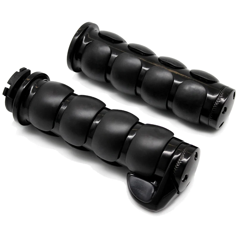 ROAOPP Motorcycle Hand Grips 25MM Handlebar One Pair For Harley Street Glide Kawasaki Vulcan 800 900 1500 1600 2000 Classic VN