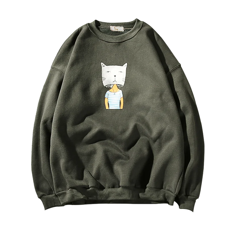 Man autumn 63% polyester 37% cotton hoodies plus size male leisure Cat pattern sweatshirts (Asian size M-5XL)
Man autumn 63% polyester 37% cotton hoodies plus size male leisure Cat pattern sweatshirts (Asian size M-5XL)