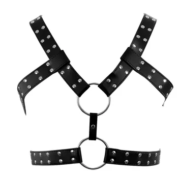 Starp Top cage harness bra leather shoulder belts Steampunk Adjustable Plus Size Metal Rivet Belt Garter Festival Rave Wear
Starp Top cage harness bra leather shoulder belts Steampunk Adjustable Plus Size Metal Rivet Belt Garter Festival Rave Wear
