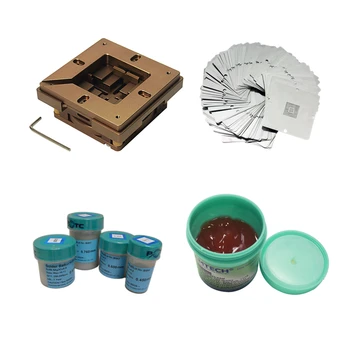 BGA repair kit 80mm 90mm reballing station +10cs Universal Stencil + 4pcs lead-free solder balls
BGA repair kit 80mm 90mm reballing station +10cs Universal Stencil + 4pcs lead-free solder balls