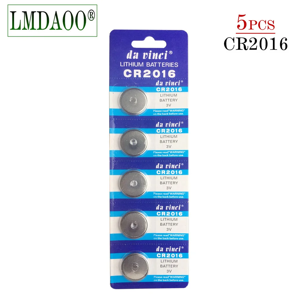 5PCS/lot 1 card CR2016 3V Lithium li-liom Battery DL2016 ECR2016 LM2016 BR2016 CR 2016 Button cell Coin Batteries watch toys
5PCS/lot 1 card CR2016 3V Lithium li-liom Battery DL2016 ECR2016 LM2016 BR2016 CR 2016 Button cell Coin Batteries watch toys