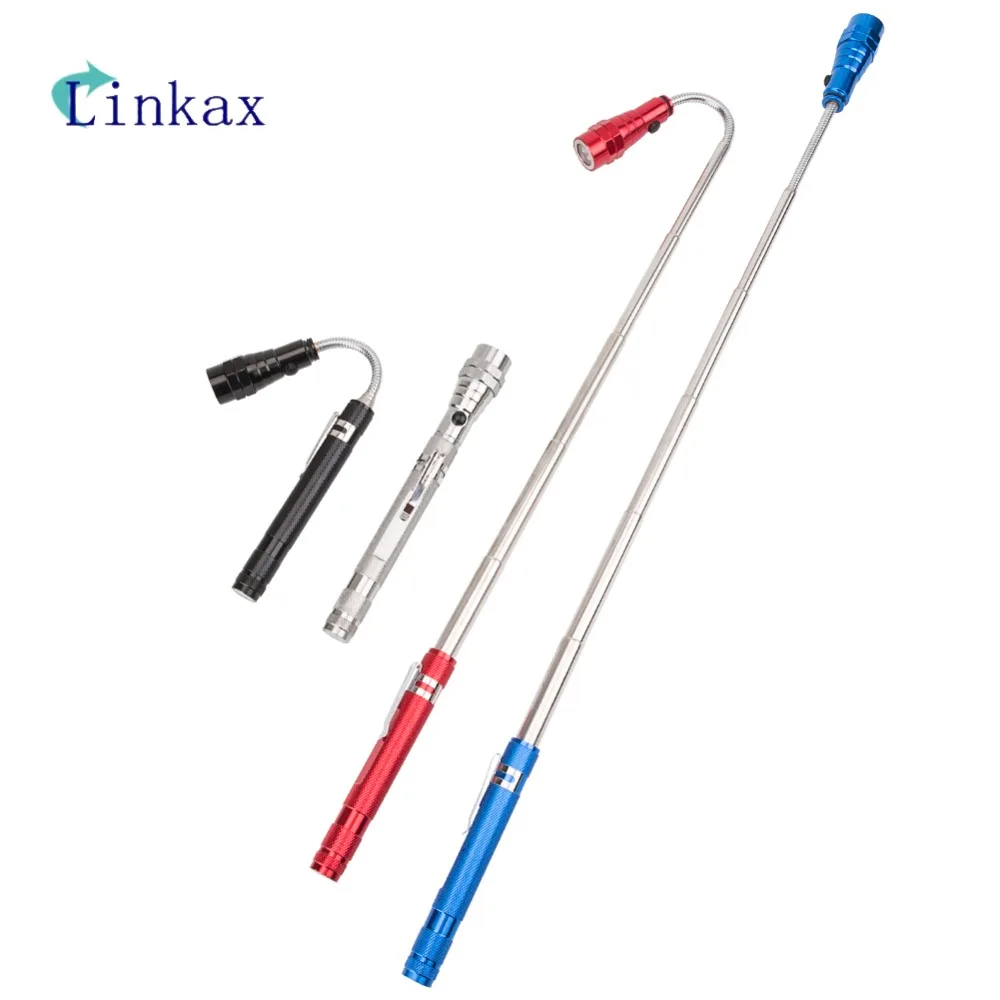 Flexible Flashlight Torch Lamp 3 LED 360 Degree LED Flashlight Magnetic Head Telescopic Pick Up Tool Torch Lamp Lanterna
Flexible Flashlight Torch Lamp 3 LED 360 Degree LED Flashlight Magnetic Head Telescopic Pick Up Tool Torch Lamp Lanterna