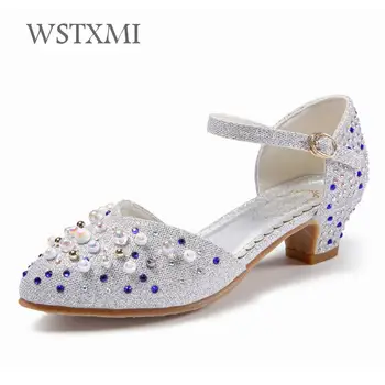 Summer Girls Princess Shoes Kids Sandals for High Heels Rhinestone Glitter Leather Dance Dress Party Wedding Performance shoes
Summer Girls Princess Shoes Kids Sandals for High Heels Rhinestone Glitter Leather Dance Dress Party Wedding Performance shoes