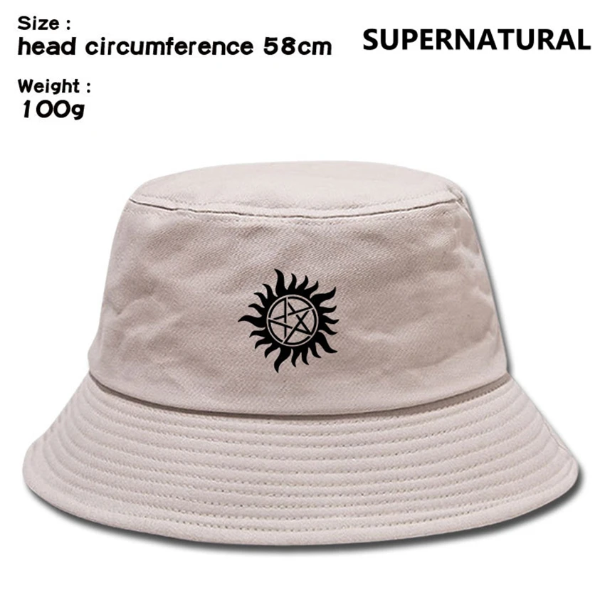 TV Supernatural Canvas Bucket Hat Fisherman Hat Outdoor Cap Women Men Boonie Hat Summer Leisure Travel Hat Sun Cap Beach Hat
TV Supernatural Canvas Bucket Hat Fisherman Hat Outdoor Cap Women Men Boonie Hat Summer Leisure Travel Hat Sun Cap Beach Hat
