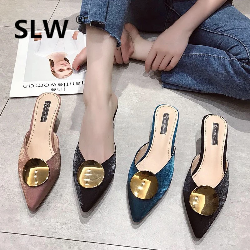 Pointed Toe mules Thin Heels slipper High summer Low closed toe platform Slides allmatch women outdoor slides Super heels woman
Pointed Toe mules Thin Heels slipper High summer Low closed toe platform Slides allmatch women outdoor slides Super heels woman