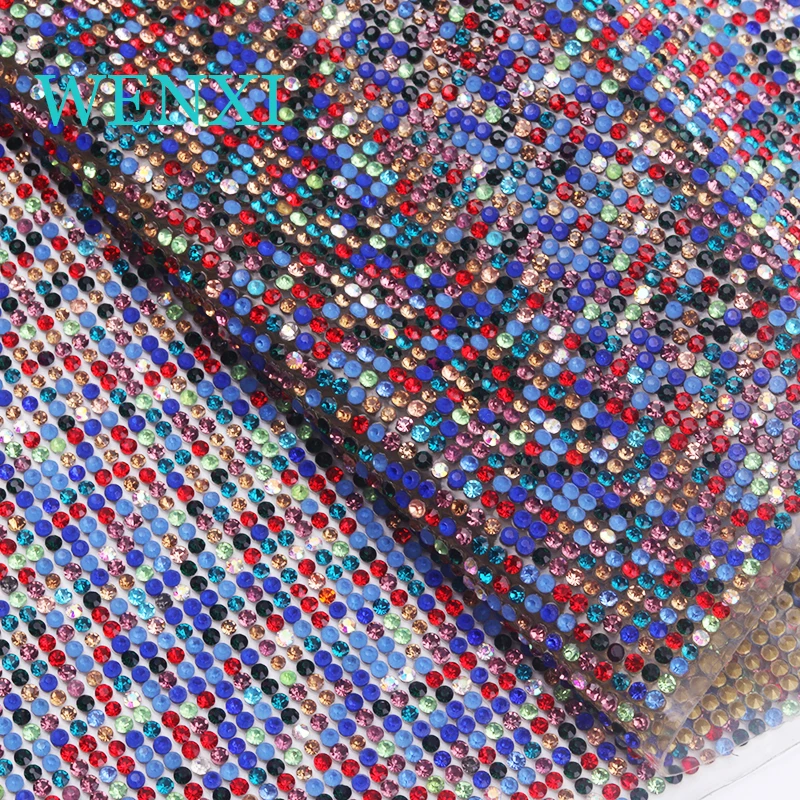 WENXI 24*40cm Glass Crystal Rhinestone Trim Banding Hotfix Strass Crystal Mesh Bridal Beaded Applique For Computer Mobile Phone
WENXI 24*40cm Glass Crystal Rhinestone Trim Banding Hotfix Strass Crystal Mesh Bridal Beaded Applique For Computer Mobile Phone
