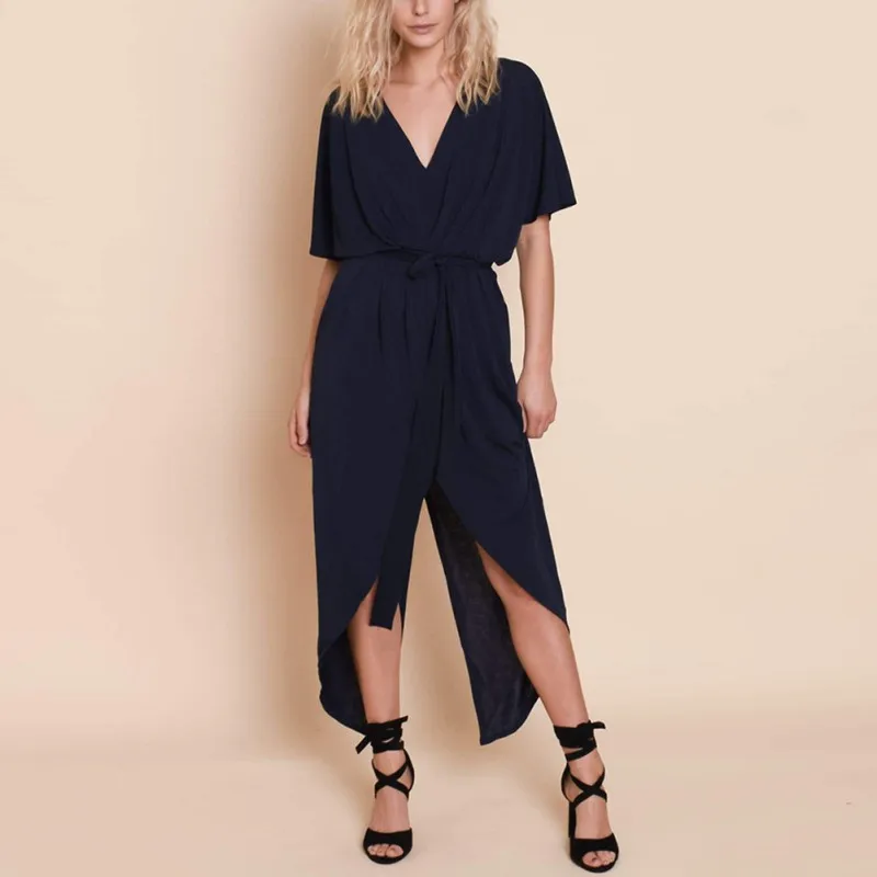 Slim Sexy Summer Dress Casual Lace Up Female Dress Women V-neck Short Sleeve Dresses
Slim Sexy Summer Dress Casual Lace Up Female Dress Women V-neck Short Sleeve Dresses