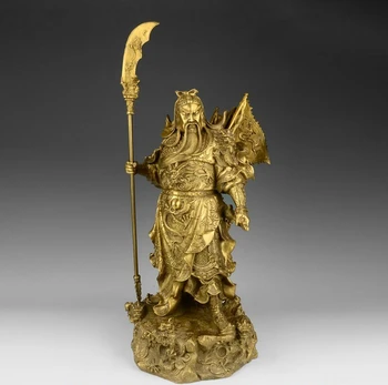 22 Chinese Brass Copper Guan Gong Guan Yu Buddha 5 Flag Hold Dragon Sword Statue
22 Chinese Brass Copper Guan Gong Guan Yu Buddha 5 Flag Hold Dragon Sword Statue