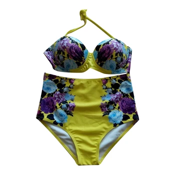 New Women Sexy Vintage Retro High Waist Beachwear Padded Bra Bikini Set Swimsuit Main Colour:Yellow Size:S (UK 6 - 8)
New Women Sexy Vintage Retro High Waist Beachwear Padded Bra Bikini Set Swimsuit Main Colour:Yellow Size:S (UK 6 - 8)