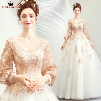 Ball Gown V-neck Lon Sleeve Lace Beading Luxury Formal Evening Dresses 2020 New Arrival Evening Gown Robe De Soiree JU77
Ball Gown V-neck Lon Sleeve Lace Beading Luxury Formal Evening Dresses 2020 New Arrival Evening Gown Robe De Soiree JU77