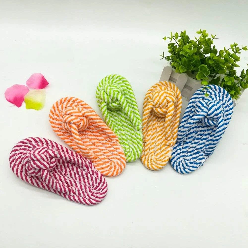 Shoes Pet Chew Teeth Cleaning Toy ,Safe Durable Cotton Rope for puppy Dog Fun-Random Color pet toy flip flop Random Color
Shoes Pet Chew Teeth Cleaning Toy ,Safe Durable Cotton Rope for puppy Dog Fun-Random Color pet toy flip flop Random Color
