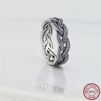 Popular 925 Sterling Silver Braided Rings for Women Jewelry with shimmering Cubic Zirconia Free Shipping Wholesale FLR027 
Popular 925 Sterling Silver Braided Rings for Women Jewelry with shimmering Cubic Zirconia Free Shipping Wholesale FLR027