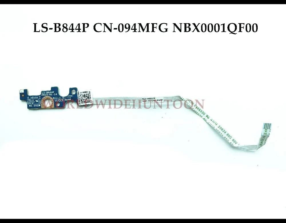 Genuine New Original For DELL Inspiron 5555 5558 5559 3458 Button Power switch Board ON/OFF LS-B844P CN-094MFG NBX0001QF00 Test
Genuine New Original For DELL Inspiron 5555 5558 5559 3458 Button Power switch Board ON/OFF LS-B844P CN-094MFG NBX0001QF00 Test