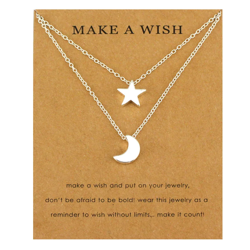 (A Set) Moon Star Necklaces Mother Daughter Heart Chain Necklace Couple Mom Birthday Sister Gift Best Friends Women Men Jewelry
(A Set) Moon Star Necklaces Mother Daughter Heart Chain Necklace Couple Mom Birthday Sister Gift Best Friends Women Men Jewelry