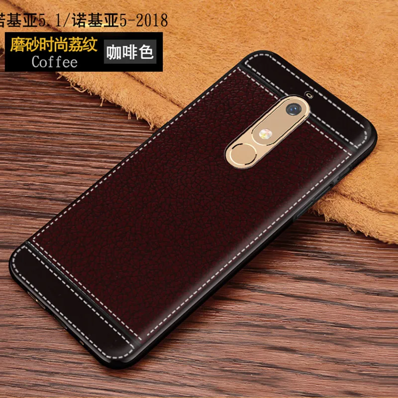 For Nokia 5 2018 Phone Case Nokia 5.1 Soft TPU Litchi Leather Pattern Silicone Cover For Nokia 5.1 TA 1075 TA-1075 Bumper Cover
For Nokia 5 2018 Phone Case Nokia 5.1 Soft TPU Litchi Leather Pattern Silicone Cover For Nokia 5.1 TA 1075 TA-1075 Bumper Cover