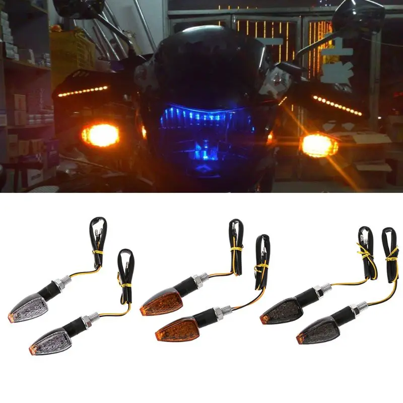 2PCS Motorcycle LED Turn Signal Indicators Light Amber Blinker Light 12V 2W 14 Led Motorbike Lamp Motorcycle Signal Lamp 3 Color
2PCS Motorcycle LED Turn Signal Indicators Light Amber Blinker Light 12V 2W 14 Led Motorbike Lamp Motorcycle Signal Lamp 3 Color