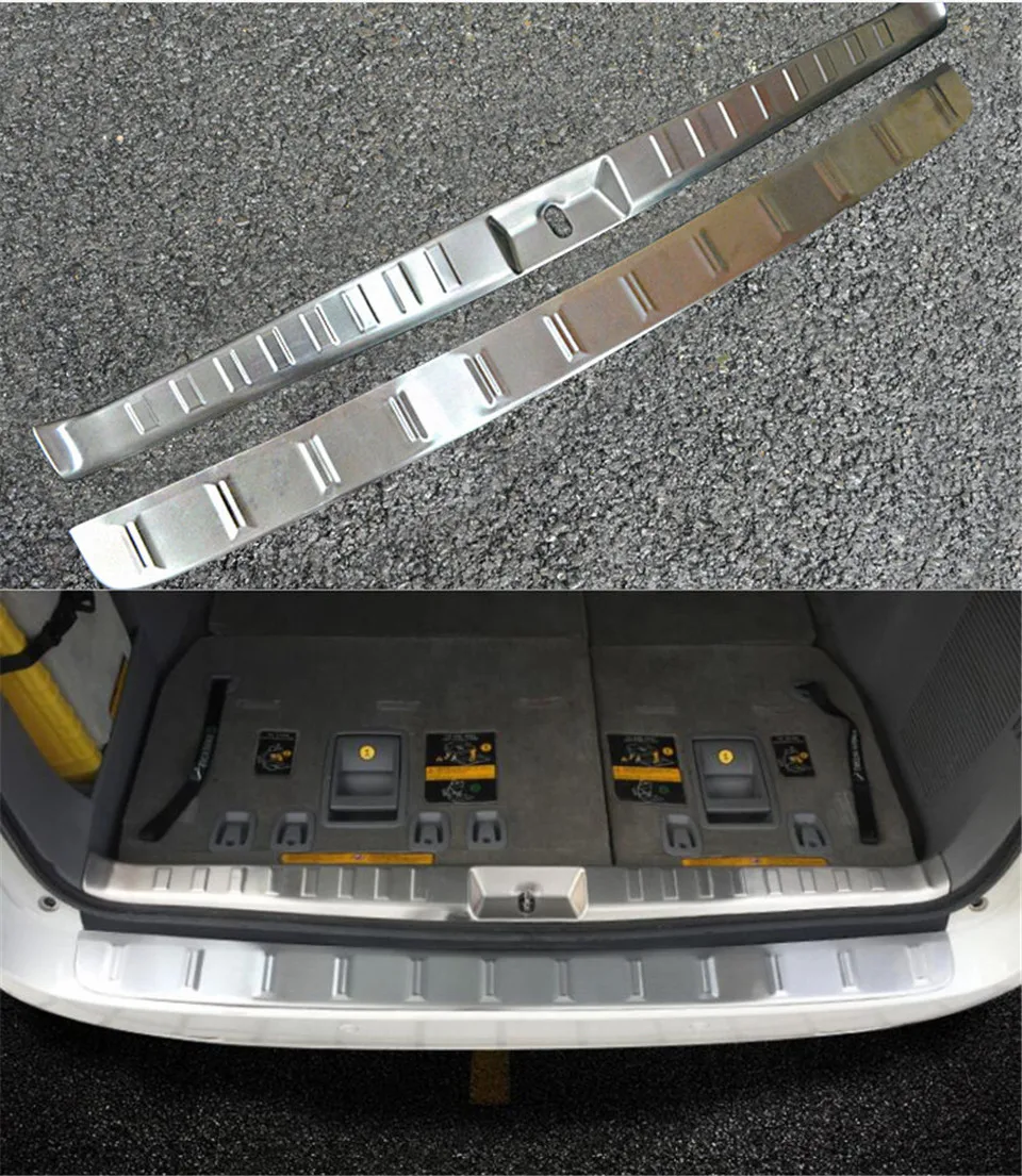 2pcs Interior & Exterior Car Rear Bumper Sill Plate Protector Trim Cover For Toyota Sienna (XL30) 2011-2016
2pcs Interior & Exterior Car Rear Bumper Sill Plate Protector Trim Cover For Toyota Sienna (XL30) 2011-2016