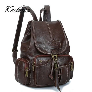 Kesthton Famous brand women backpacks for teenage girls vintage brown pu leather school bagpacks for female soft ladies shoulder
Kesthton Famous brand women backpacks for teenage girls vintage brown pu leather school bagpacks for female soft ladies shoulder