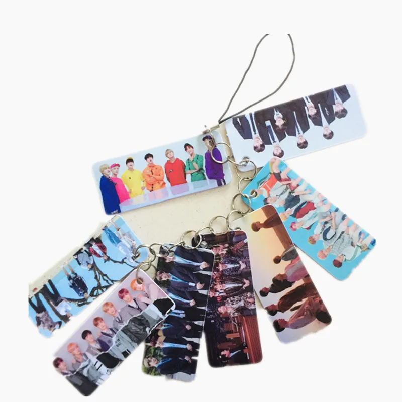 Kpop All members of BTS Photo Pvc Card String Keychain 8 pcs Cards/string Women Bag Accessories Chaveiro Llaveros 19033
Kpop All members of BTS Photo Pvc Card String Keychain 8 pcs Cards/string Women Bag Accessories Chaveiro Llaveros 19033
