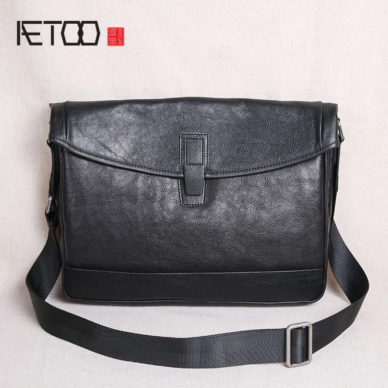 AETOO Shoulder bag men's leather crossbody bag new men's bag top layer leather ultra-thin men's casual bag
AETOO Shoulder bag men's leather crossbody bag new men's bag top layer leather ultra-thin men's casual bag