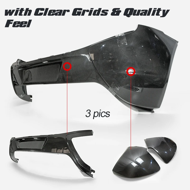 Dry Carbon Fiber Rear Bumper With Side Cover Tuning Kit For Mclaren 14-16 650S (Fit MP4 Upgrade Require Full Kits & Headlight)
Dry Carbon Fiber Rear Bumper With Side Cover Tuning Kit For Mclaren 14-16 650S (Fit MP4 Upgrade Require Full Kits & Headlight)