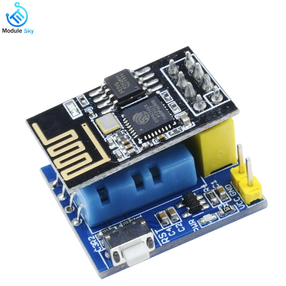 Wireless Module ESP8266 ESP-01S DHT11 with Temperature Humidity Sensor Module Wireless Wifi superheterodyne receiver translater
Wireless Module ESP8266 ESP-01S DHT11 with Temperature Humidity Sensor Module Wireless Wifi superheterodyne receiver translater