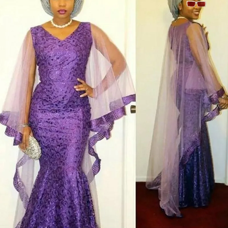 Evening Dresses For Nigerian Women Robe de soiree Abendkleider Elegant Evening Dress Purple Long Lace Formal Evening Gowns
Evening Dresses For Nigerian Women Robe de soiree Abendkleider Elegant Evening Dress Purple Long Lace Formal Evening Gowns