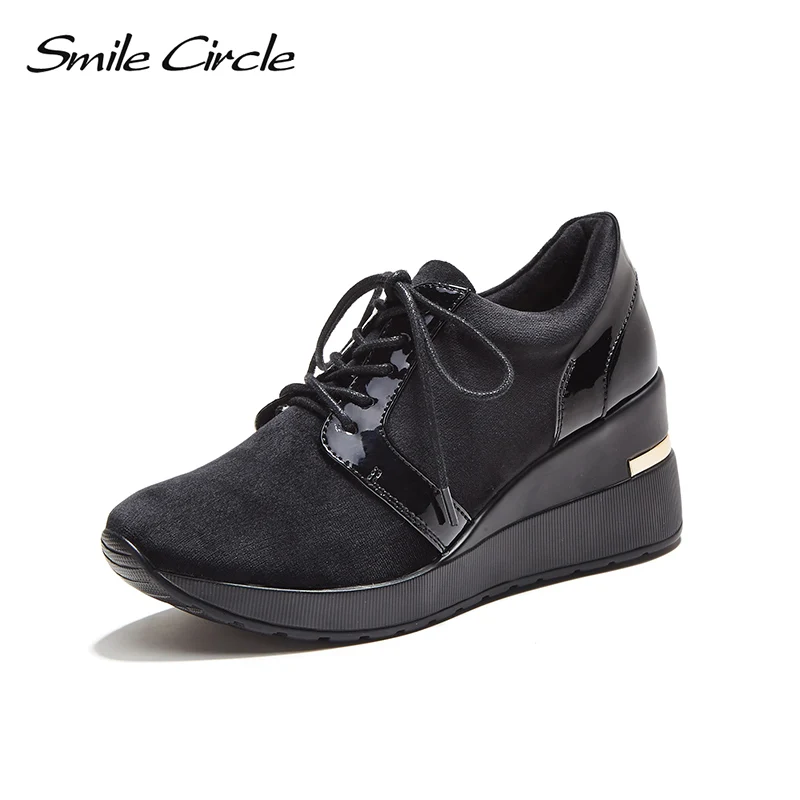 Smile Circle 2018 Spring Autumn Wedges Sneakers Women Fashion Lace-up Platform Shoes For Women High heels Casual Shoes C717B04
Smile Circle 2018 Spring Autumn Wedges Sneakers Women Fashion Lace-up Platform Shoes For Women High heels Casual Shoes C717B04