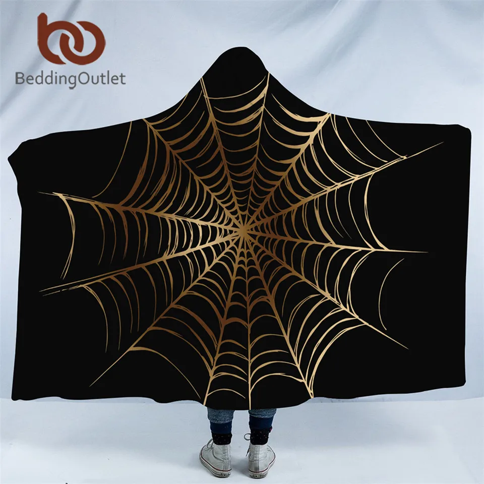 BeddingOutlet Cobweb Hooded Blanket Golden and Black Boys Sherpa Fleece Microfiber Soft Throw Blanket Spiderweb Thin Quilt
BeddingOutlet Cobweb Hooded Blanket Golden and Black Boys Sherpa Fleece Microfiber Soft Throw Blanket Spiderweb Thin Quilt