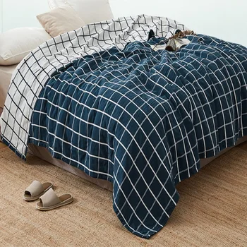 100% cotton plaid blanket bed sofa travel breathable chic Japanese style large soft blanket blanket
100% cotton plaid blanket bed sofa travel breathable chic Japanese style large soft blanket blanket