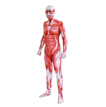 Attack On Titan Cosplay Costumes Men Titans Muscle Muscular 3D Print Adult Cosplay Jumpsuits Flesh Zentai Halloween Costume
Attack On Titan Cosplay Costumes Men Titans Muscle Muscular 3D Print Adult Cosplay Jumpsuits Flesh Zentai Halloween Costume