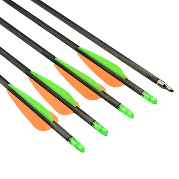 12pcs 31 inch 100% Pure Carbon Arrow Removable Point for Archery Bow Hunting Outdoor Sporting 
12pcs 31 inch 100% Pure Carbon Arrow Removable Point for Archery Bow Hunting Outdoor Sporting