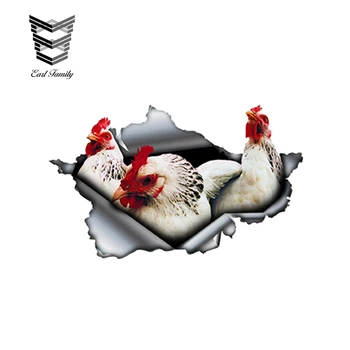 EARLFAMILY 13cm x 7.9cm White Hens Car Sticker Torn Metal Farm Decal Reflective Stickers Waterproof 3D White Chicken Car Styling
EARLFAMILY 13cm x 7.9cm White Hens Car Sticker Torn Metal Farm Decal Reflective Stickers Waterproof 3D White Chicken Car Styling