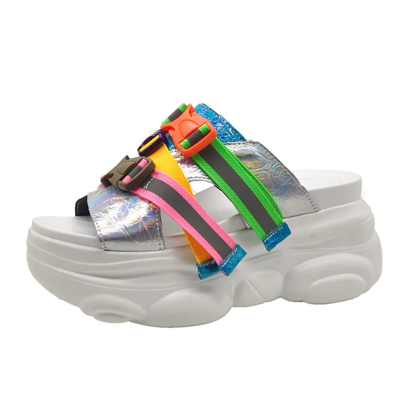 2019 Women Slipper High Heels Wedges Platform Female Sandals Ladies Fashion Colorfull Mules Clogs Summer Shoes Woman
2019 Women Slipper High Heels Wedges Platform Female Sandals Ladies Fashion Colorfull Mules Clogs Summer Shoes Woman