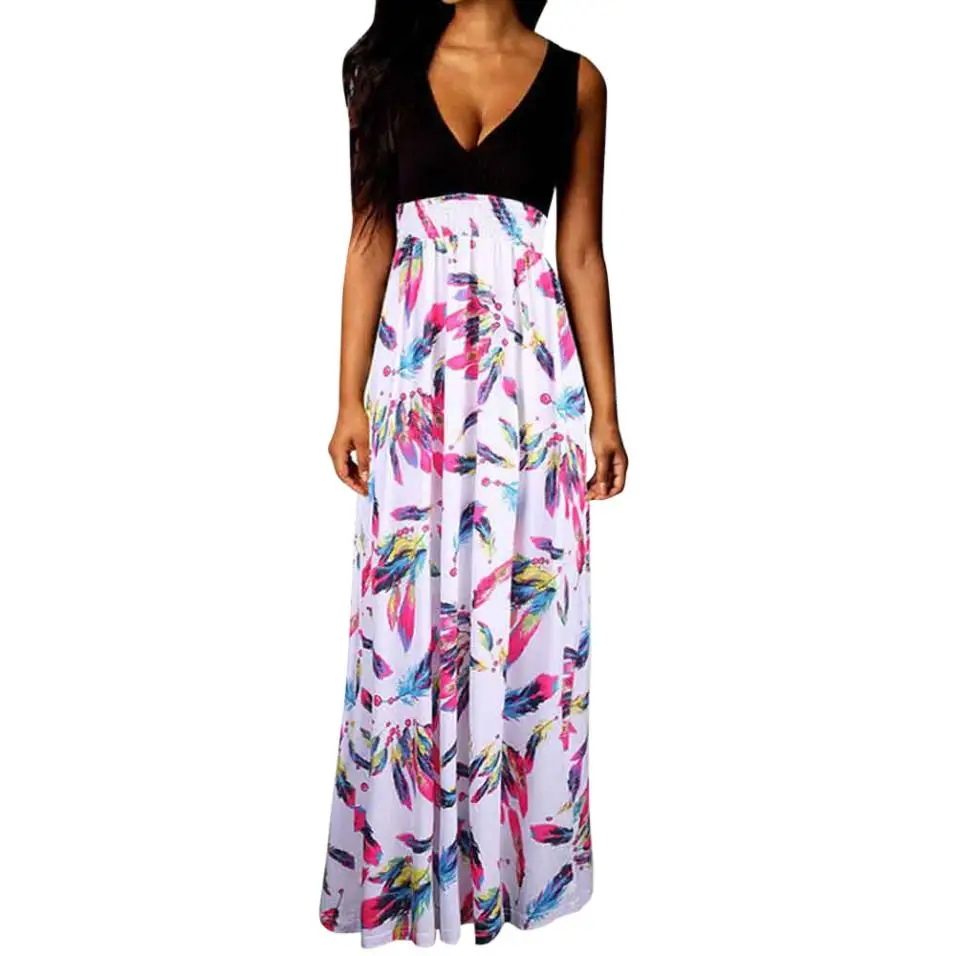 2019 Ladies Vintage Floral Printed Beach Dress Summer Women Sexy Deep V-Neck Boho Maxi Long Party Dresses For Girls Vestidos #Z
2019 Ladies Vintage Floral Printed Beach Dress Summer Women Sexy Deep V-Neck Boho Maxi Long Party Dresses For Girls Vestidos #Z