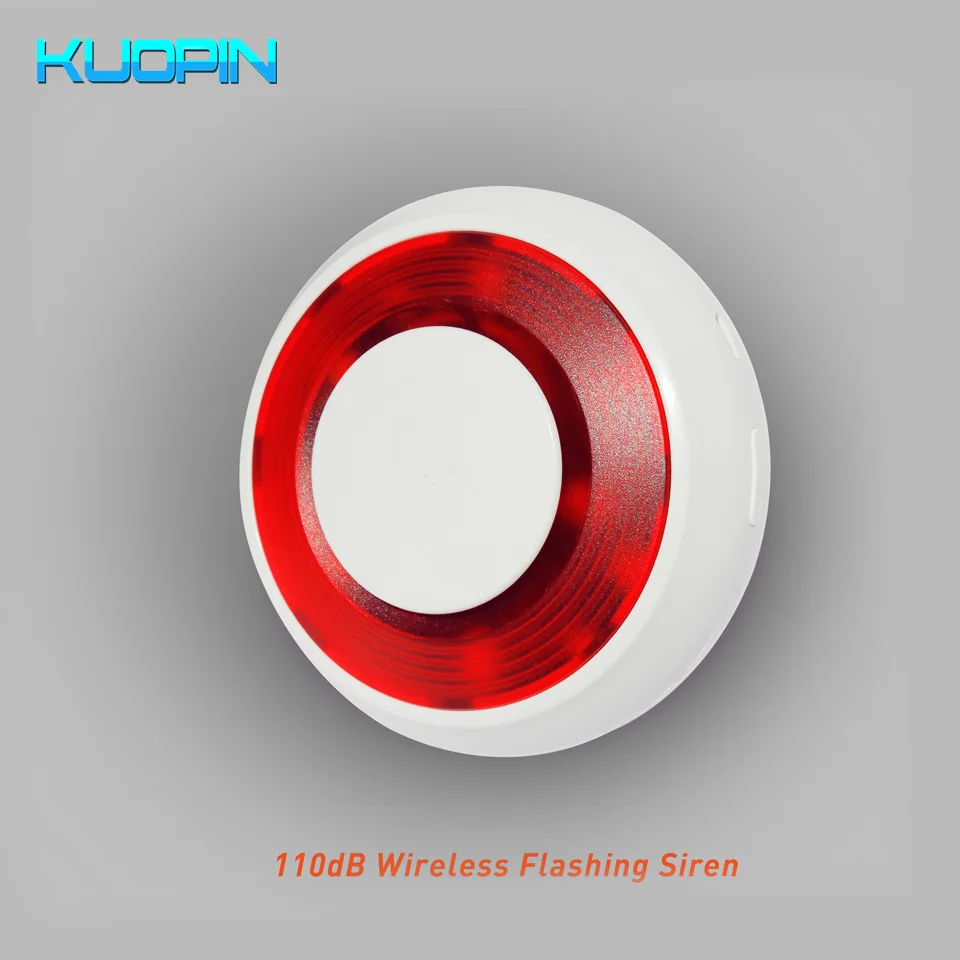 Wireless Flashing Siren 315/433HMz Optional For Home Security GSM Alarm Systems Threaten Thieves 110dB Sound Strobe Siren
Wireless Flashing Siren 315/433HMz Optional For Home Security GSM Alarm Systems Threaten Thieves 110dB Sound Strobe Siren