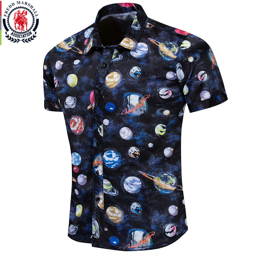Fredd Marshall 2019 Summer New Fashion 3D Printed Shirt Men Short Sleeve Universe Shirts Casual Holiday Vacation Clothing 55895 
Fredd Marshall 2019 Summer New Fashion 3D Printed Shirt Men Short Sleeve Universe Shirts Casual Holiday Vacation Clothing 55895