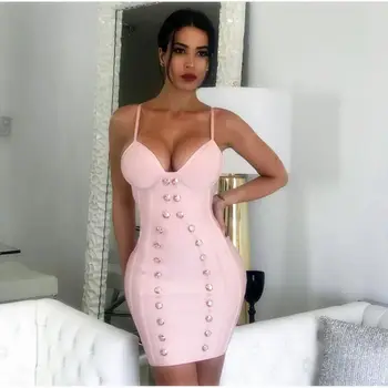 2019 Mini Dress Sexy Celebrity Backless Spaghetti Strap Women Pink Button Sleeveless Night Club Body con Party Dresses Wholesale
2019 Mini Dress Sexy Celebrity Backless Spaghetti Strap Women Pink Button Sleeveless Night Club Body con Party Dresses Wholesale
