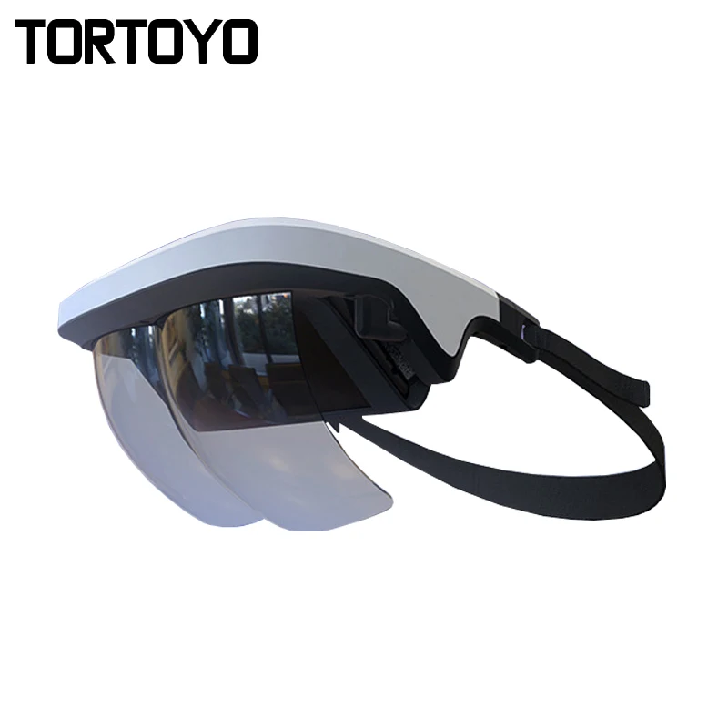 

TORTOYO 2018 New Augmented Reality AR Glasses 90 Degree Virtual Reality 3D Gaming Helmet Device for iOS Android Phone PK VR