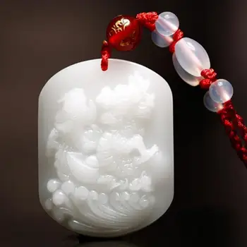 ZHAO 12 Chinese zodiac Belong chicken Harm Tai Sui mascot Dragon Town treasure White Pendant men women necklace
ZHAO 12 Chinese zodiac Belong chicken Harm Tai Sui mascot Dragon Town treasure White Pendant men women necklace