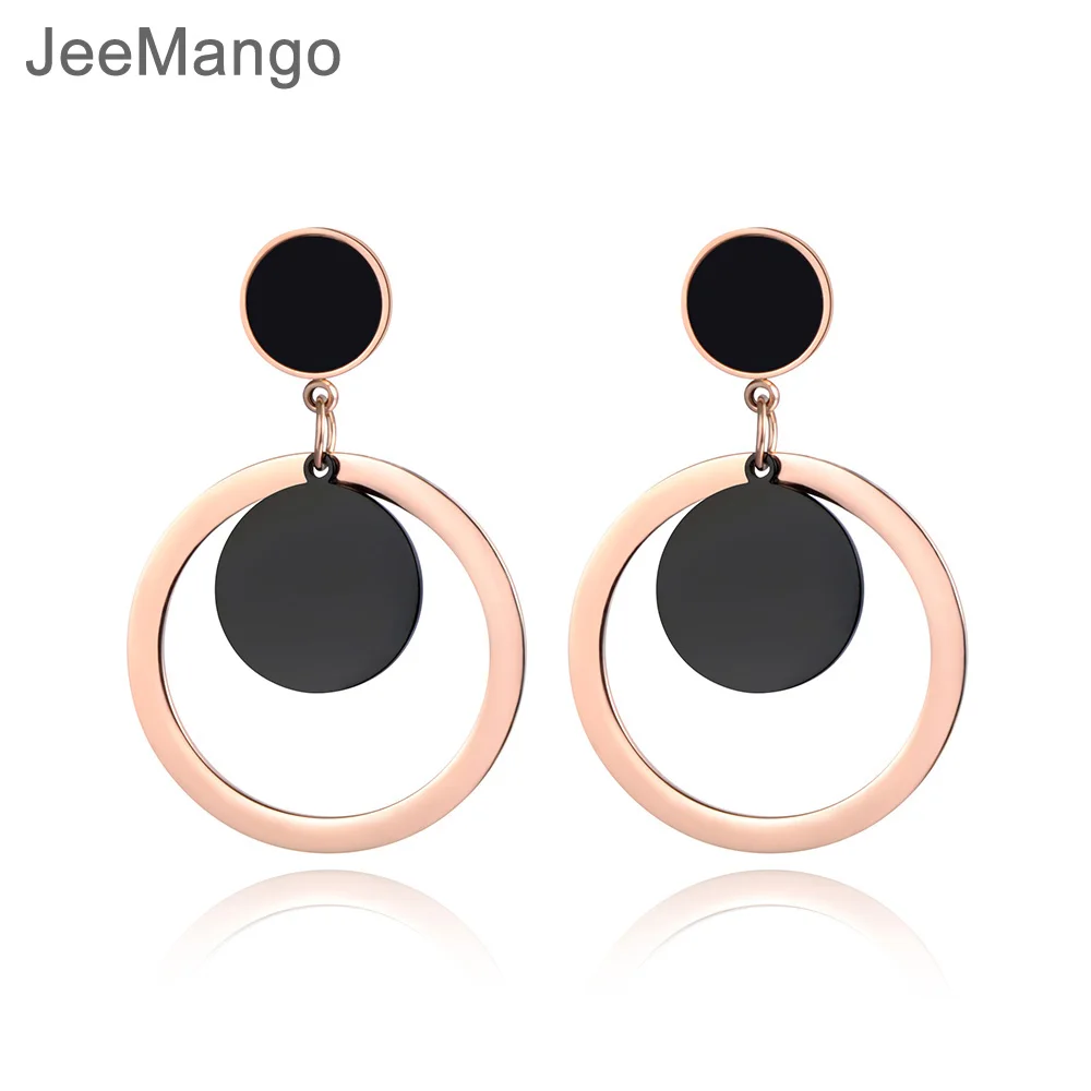 JeeMango Classic Black Round Acrylic Stud Earrings For Women Girls Rose Gold Stainless Steel Jewelry Christmas Party Gift E19013
JeeMango Classic Black Round Acrylic Stud Earrings For Women Girls Rose Gold Stainless Steel Jewelry Christmas Party Gift E19013