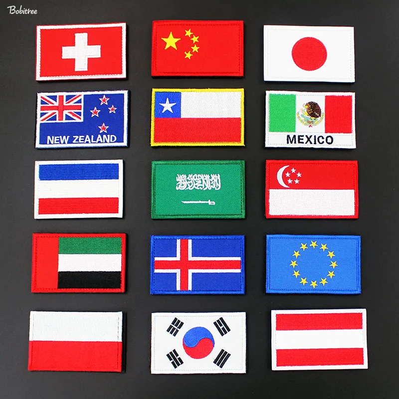 New Zealand Poland Switzerland Czech Netherlands Flag Badges Stick on Patch 3D Stickers for Jacket Hat Backpack Decoration
New Zealand Poland Switzerland Czech Netherlands Flag Badges Stick on Patch 3D Stickers for Jacket Hat Backpack Decoration
