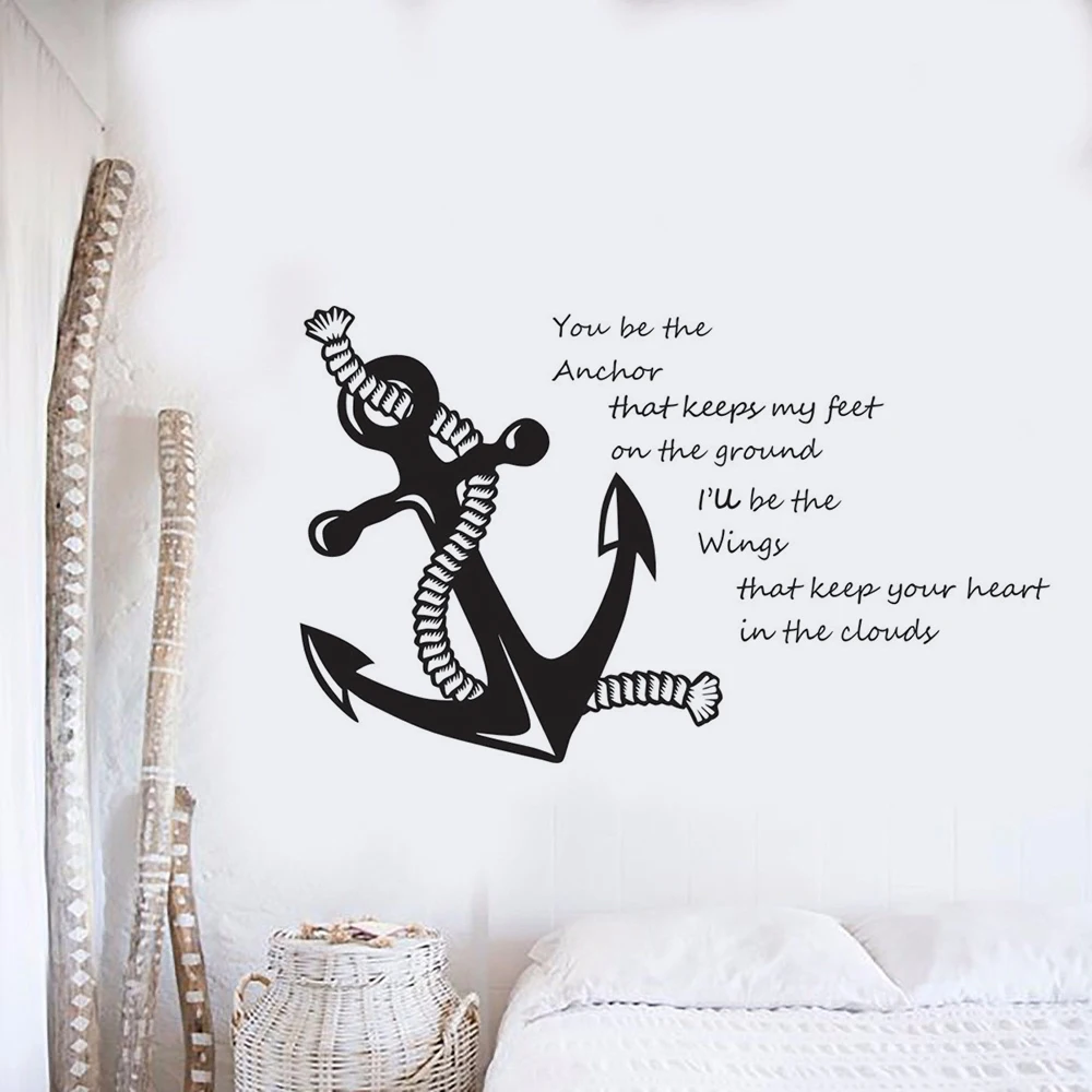 You Are My Anchor Quote Wall Decals Nautical Theme Home Decoration Sailing Anchor Wall Sticker Removable Vinyl Sea Poster AZ475
You Are My Anchor Quote Wall Decals Nautical Theme Home Decoration Sailing Anchor Wall Sticker Removable Vinyl Sea Poster AZ475