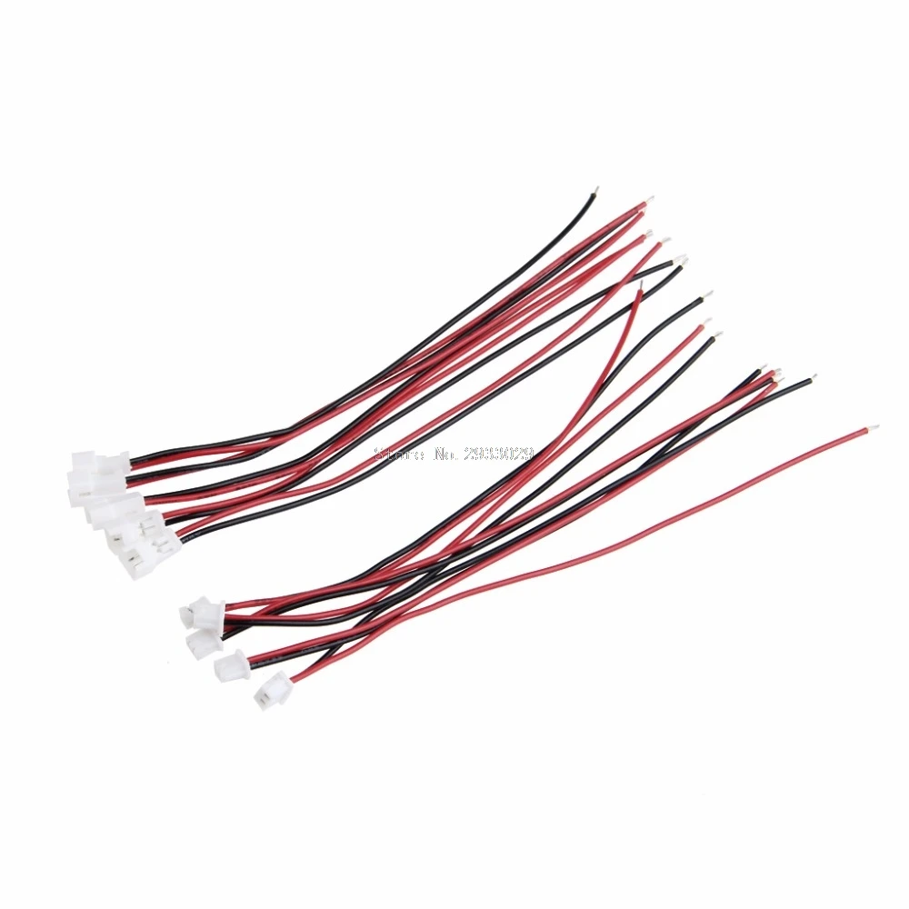 20Pair For Micro JST PH 1.25 2 PIN Plug Male Female Connector With Wire Cables 100mm -B116