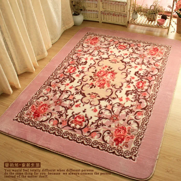 

200cm*250cm Pastoral Carpets For Living Room Modern Bedroom Bedside Rugs And Carpets Sofa Coffee Table Area Rug Home Floor Mat