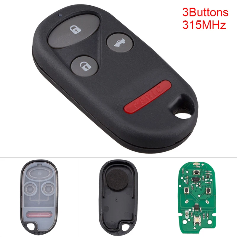 315MHz 3 Buttons Keyless Remote Car Key Fob Shell Case KOBUTAH2T for 1998 1999 2000 2001 2002 Honda Accord
315MHz 3 Buttons Keyless Remote Car Key Fob Shell Case KOBUTAH2T for 1998 1999 2000 2001 2002 Honda Accord