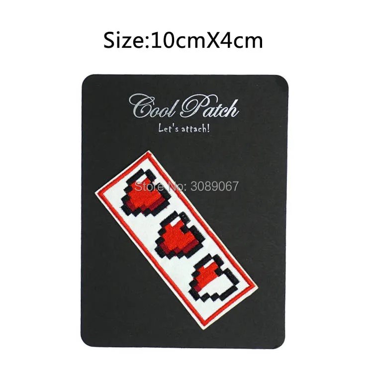 4" Legend of Zelda 8-Bit Heart HP Bar Patch TV Movie Film Cosplay Costume Embroidered iron on badge applique 50% off for 10 lot
4" Legend of Zelda 8-Bit Heart HP Bar Patch TV Movie Film Cosplay Costume Embroidered iron on badge applique 50% off for 10 lot