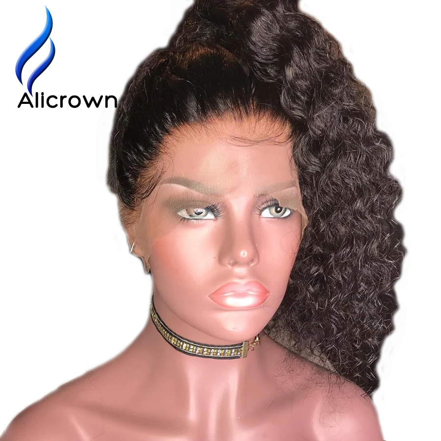 Alicrown 360 Lace Frontal Human Hair Wig Pre plucked Curly Brazilian Remy Hair Lace Wigs With Baby Hair Free Part 22.5*4.2
Alicrown 360 Lace Frontal Human Hair Wig Pre plucked Curly Brazilian Remy Hair Lace Wigs With Baby Hair Free Part 22.5*4.2